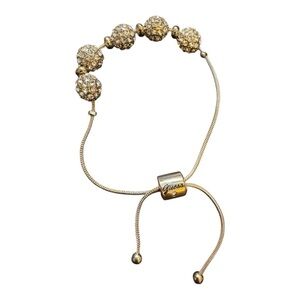 Guess Silver and Gold toned adjustable Bracelet